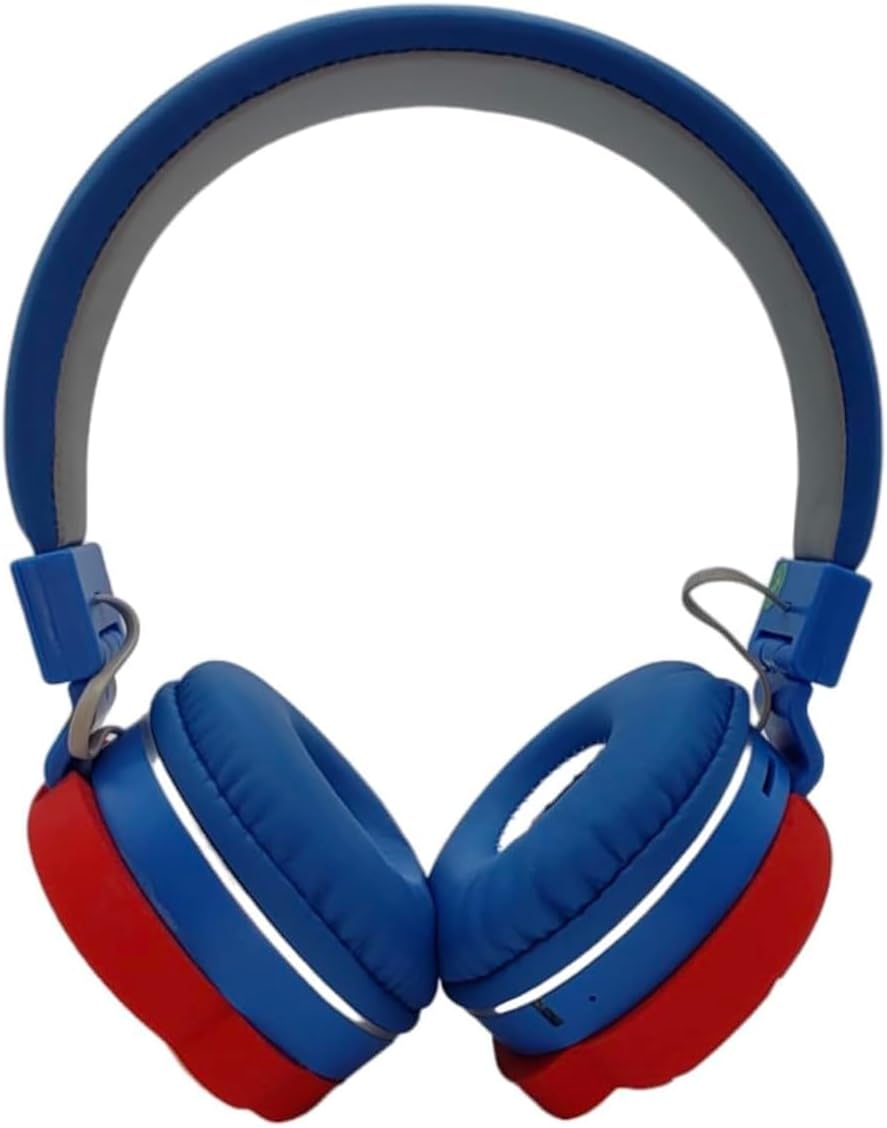 Ult Audifonos de Diadema Mario Bros Auriculares con Diseño Clasico de Videojuegos - Azules