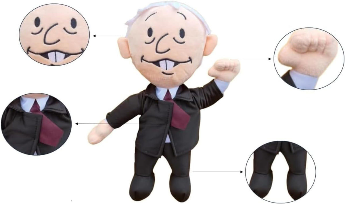 BECDEL SHOP AMLO Peluche Parlante con Sonido, 55cm Alto, Peje Presidente, Adorable - Resistente - Tierno, con Frases características del Presidente, Ideal para colección o Regalo