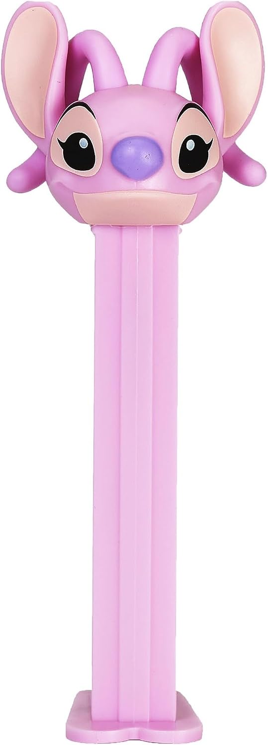 Pez Set de Regalo con Dispensador de Dulces de Lilo y Stitch, Angel y Aloha. Dispensadores de Lilo y Stitch con Repuestos de Dulces. Regalos y Bolsas Sorpresa para Fiestas de Lilo y Stitch.