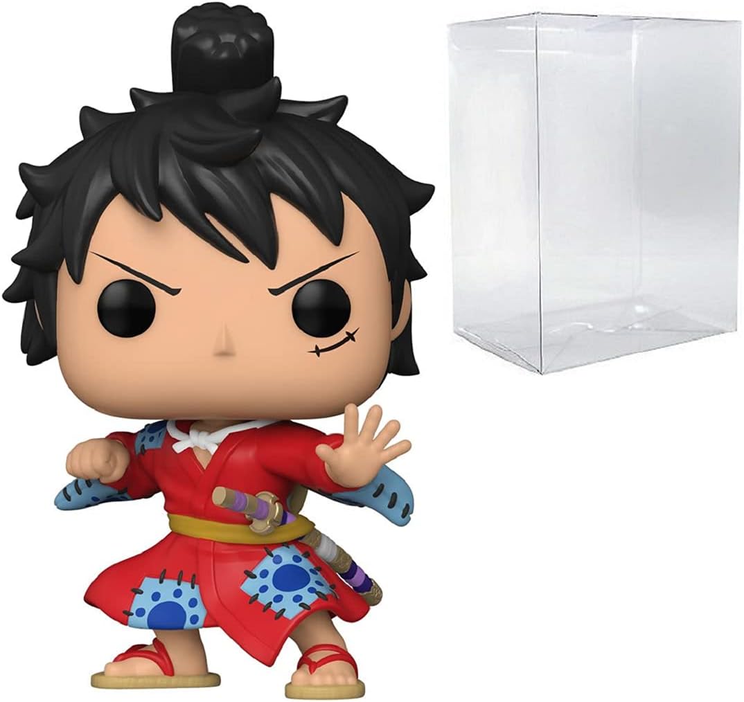 Luffytaro Luffy in Kimono Pop #921 Pop Animation Figura de vinilo de una pieza (blundled con EcoTEK Pop Protector)