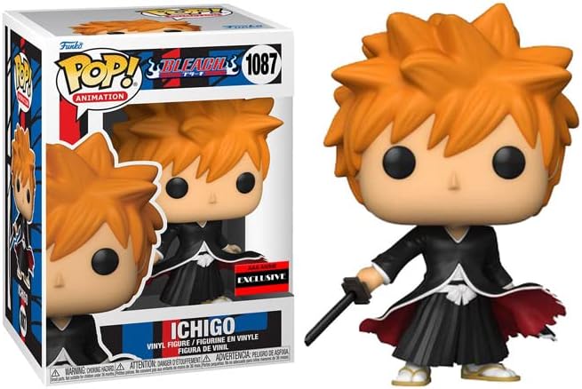 POP Bleach - Figura de vinilo Funko Ichigo Bankai Tensa Zangetsu (AAA Anime Exclusive) (incluido con caja protectora compatible), multicolor, 3.75 pulgadas
