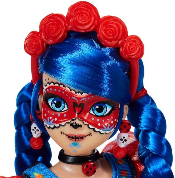 Miraculous - Ladybug Catrina - Muñeca de Moda Coleccionable de 10.5 Pulgadas con Accesorios - Inspirada en Día de Muertos - Ideal para Regalo y Colección