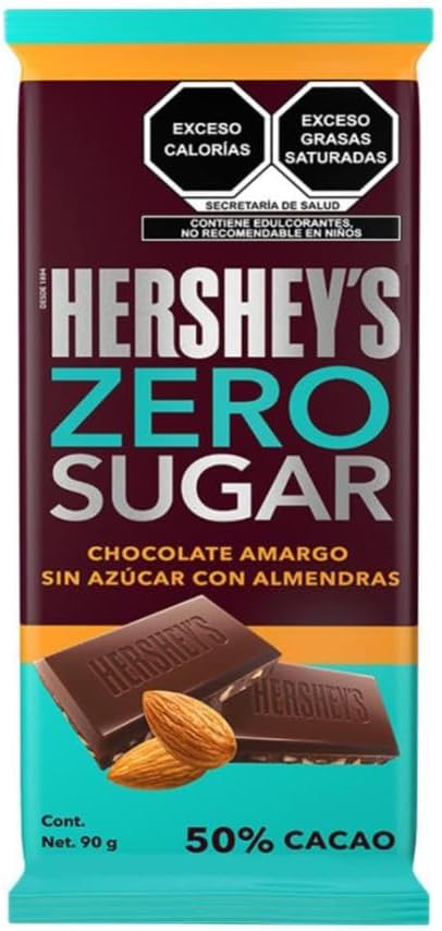 Hershey's Barra de Chocolate sin Azúcar con Almendras 90g