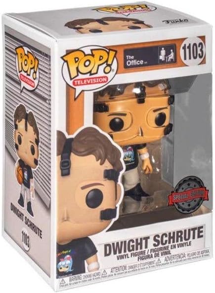 Funko Pop! The Office Dwight Schrute - Funda protectora para baloncesto con cáliz coleccionables