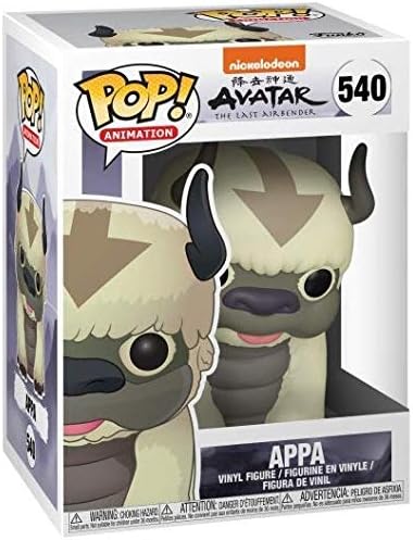 Funko Avatar: The Last Airbender - Appa Pop! Figura de vinilo (incluido con funda protectora de caja compatible), multicolor, 9,5 cm
