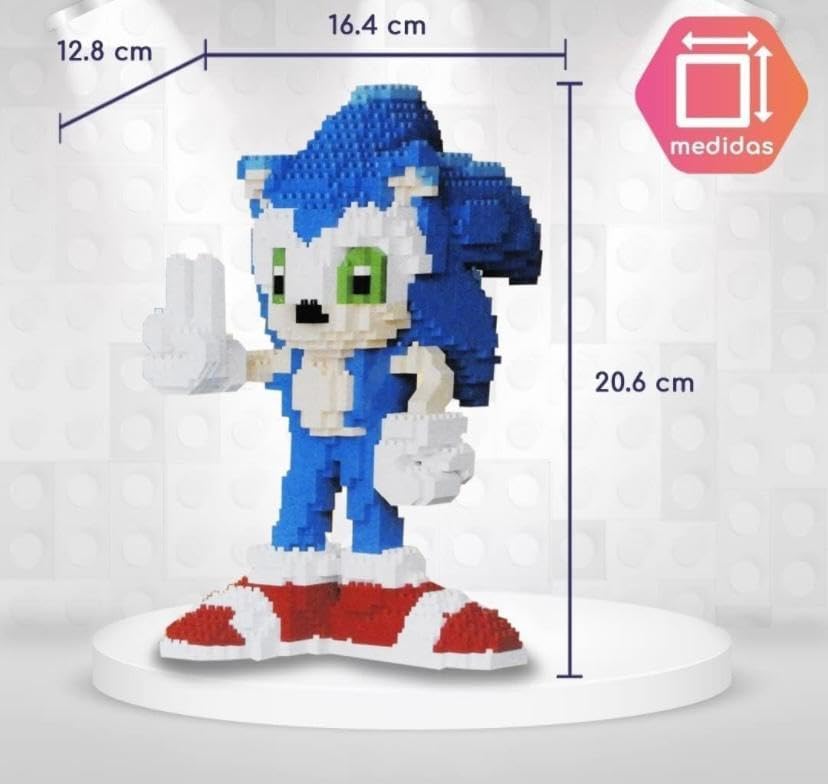 Raspattos Juguete construcción Sonic 2 para niños Adultos Kit construcción de Sonic 2 Sonic Juguetes Bloques Construcción Alta Calidad de colección Piezas 2758