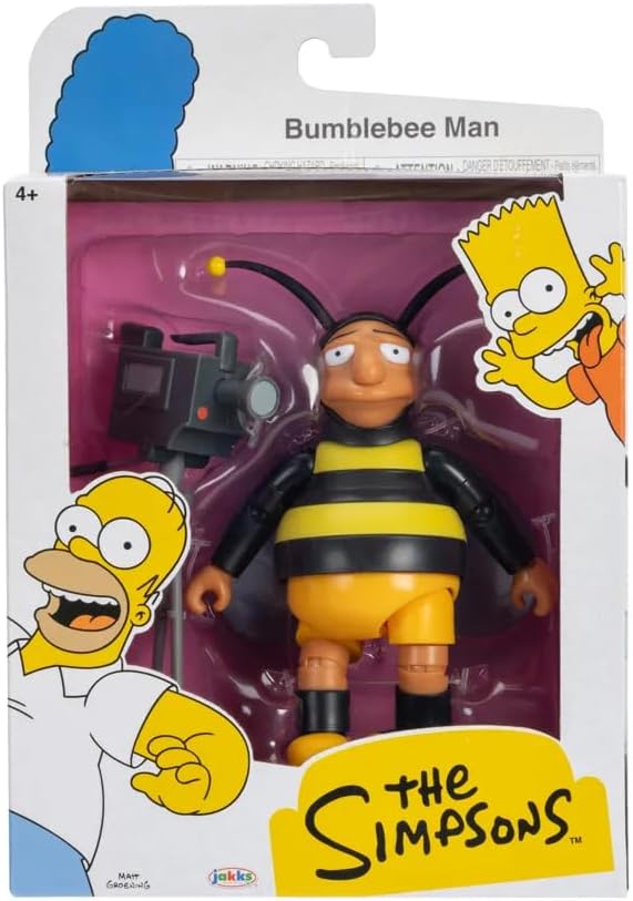 The Simpsons - Figura de acción de 5 Pulgadas para Hombre con cámara de vídeo, Onda #4