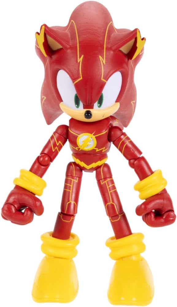 Jakks Pacific Figura de Acción Sonic x DC, Sonic como The Flash, 5 Pulgadas