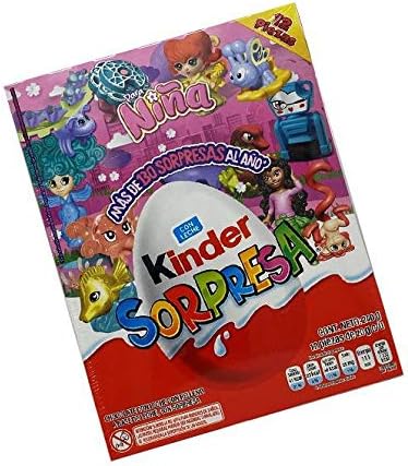 Kinder - Kinder Chocolate Sorpresa Para Niña - 12 Piezas