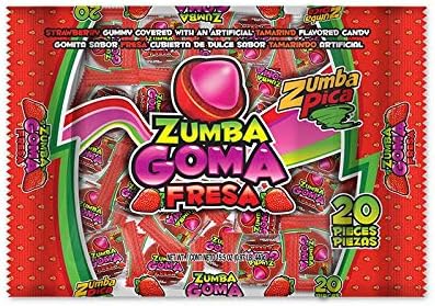 Zumba Pica Zumba Goma | Bolsa con 20 Piezas | ZumbaPica (Fresa)