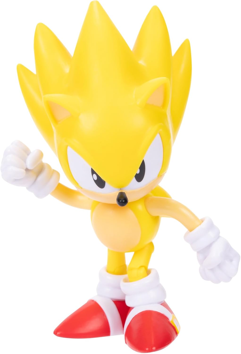 Sonic The Hedgehog JAKKS Pacific - Sega Figura Classic Super Sonic de 4″ con Accesorio Red Spring – Figura Articulada Oficial para Fans y Niños 3+ Años