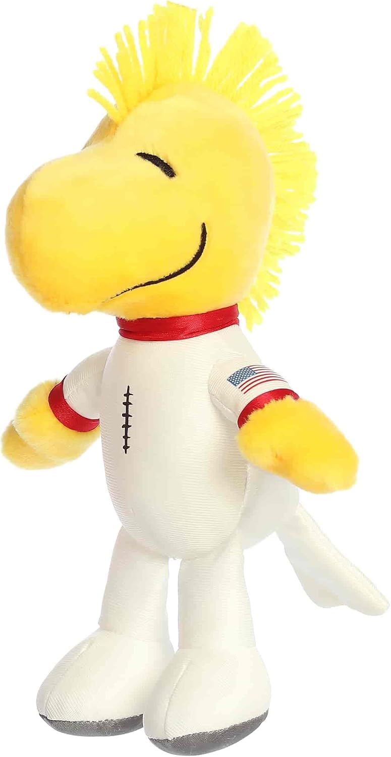 Aurora Peanuts - Peluche adorable de madera de 16,5 cm, color blanco