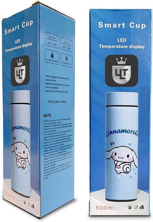 Ult Termo de Acero Inoxidable de Cinnamoroll Termo bonito aislante de bebidas frias y calientes Cinnamoroll Sanrio