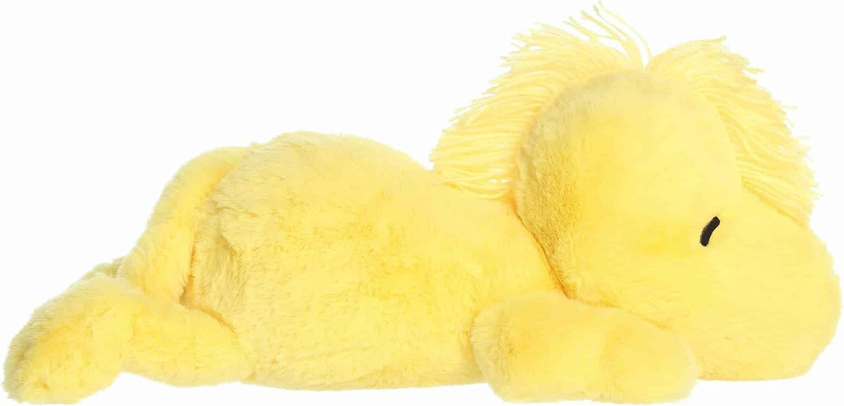 Aurora Adorable Peanuts Huggable Woodstock Animal de peluche – Juguetes con licencia oficial para todos los fans de Snoopy – Regalo nostálgico para adultos y celebraciones de cumpleaños – Amarillo