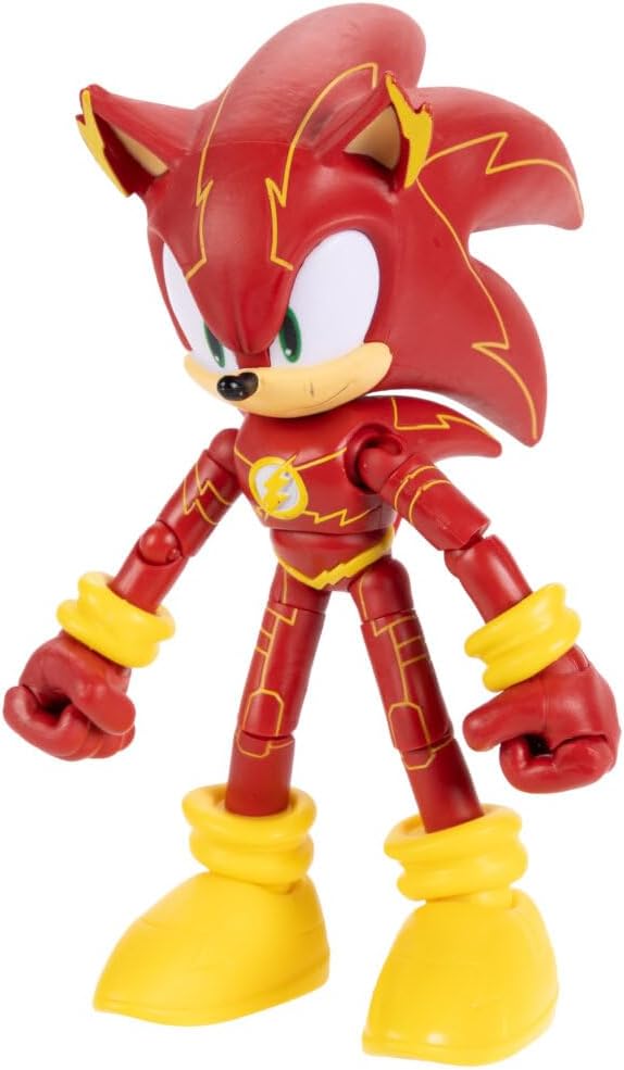 Jakks Pacific Figura de Acción Sonic x DC, Sonic como The Flash, 5 Pulgadas