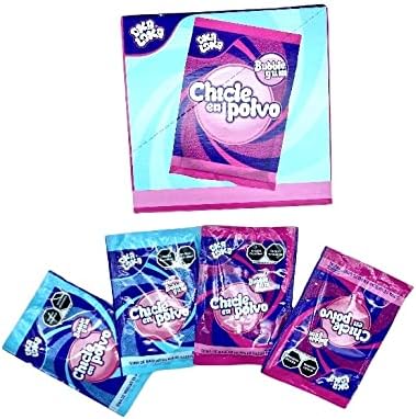 IVG Chicle en Polvo Oka dLoka Bubble Gum Goma de Mascar en Polvo Sabor Frutal Dulces niños niñas fiesta amor amistad navidad divertido exclusivo nuevo delicioso