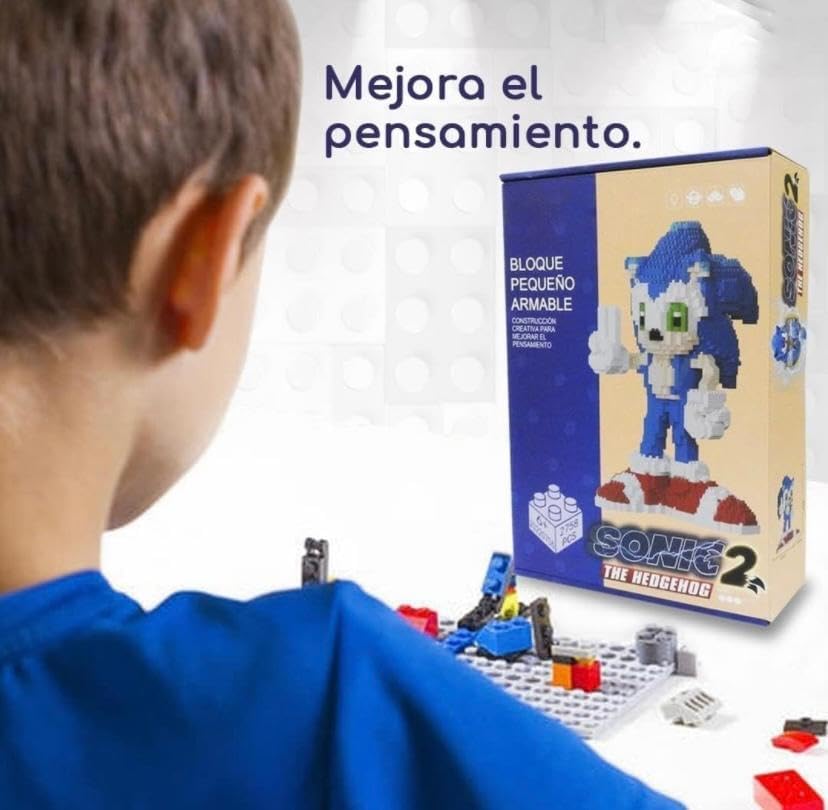 Raspattos Juguete construcción Sonic 2 para niños Adultos Kit construcción de Sonic 2 Sonic Juguetes Bloques Construcción Alta Calidad de colección Piezas 2758
