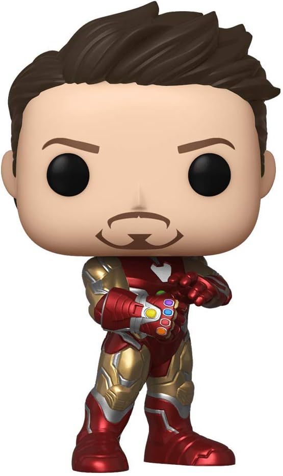 Funko Pop! Marvel: Avengers Endgame - Tony Stark (Iron Man 3) con guantelete, Exclusivo de la Convención de otoño