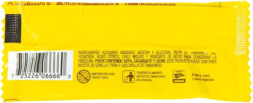De La Rosa Pulparindo Original 14 g 20 piezas