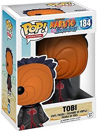 Funko Pop! Anime: Naruto Shippuden – Tobi #184 Figura de vinilo (bordeado con caja protectora de pop)