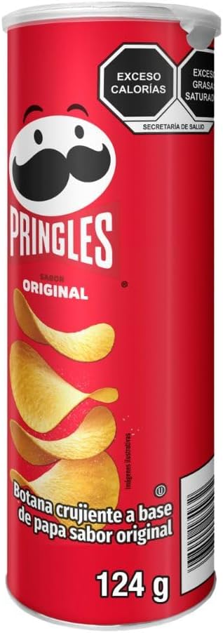 Pringles | Caja de Papas Sabor Original | Papas Crujientes para Botanear | Pack 14 Piezas | 124 gr c/u