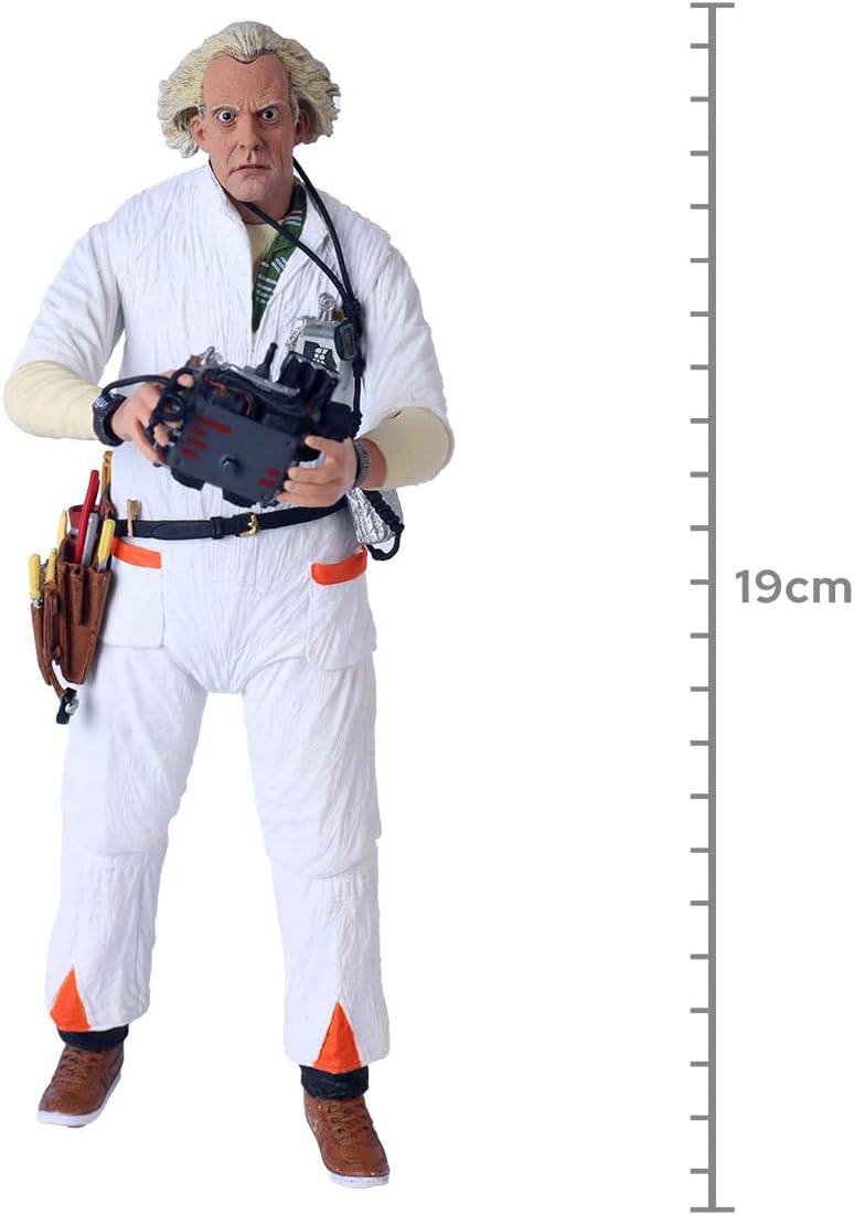 NECA Back to The Future - Ultimate Doc Brown 1985 - Figura de acción a Escala de 7 Pulgadas