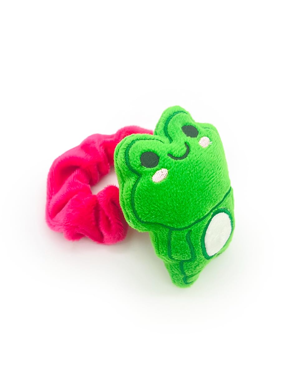 Ult Premium Peluche Lara con Rana Rhenne Scrunchie de Lara Lara Muñeca Acompañante de Aventuras Materiales Suaves Campos Verd