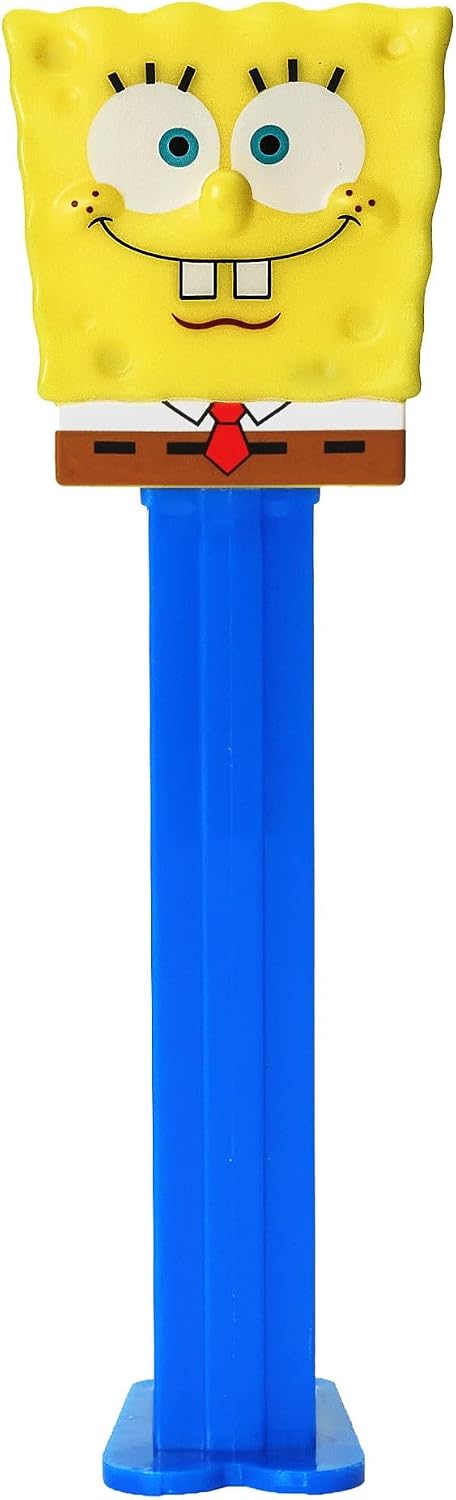 PEZ Dispensador De Dulces De Bob Esponja | Dispensadores De Bob Esponja El Nerd, Patricio Y Bob Esponja Sonriente | Dispensadores De Bob Esponja Con Repuestos De Dulces | Regalos Para Fiestas, Bolsas