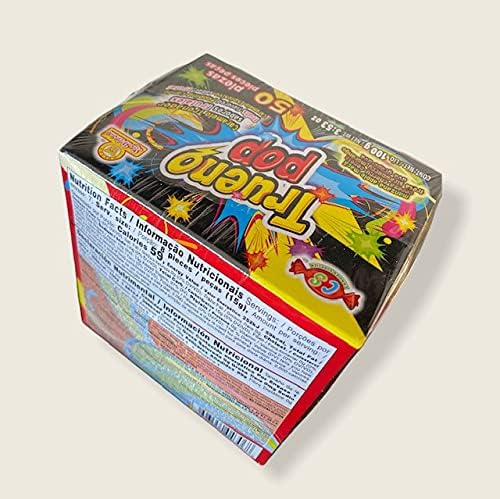 Trueno Pop Caramelo Tranador 2 Cajas con 50 Piezas 100 Gr Cada