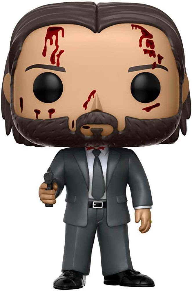 John Wick (Chase): Fun ko Pop! Movies - Figura de vinilo y 1 protector gráfico compatible (387 - 12535 - B)