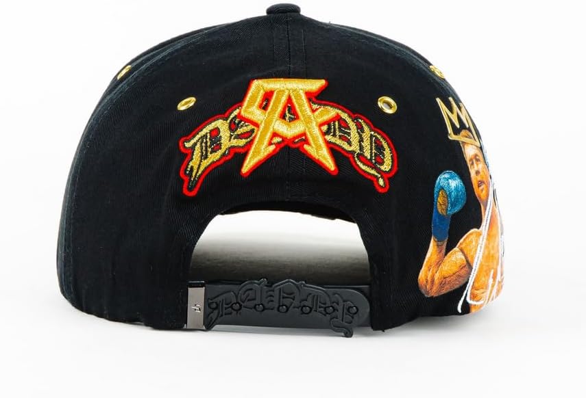 Genérico Gorra Premium World Champion Boxing WBC x Canelo Álvarez, Negro, Ajustable, Bordado Multicolor