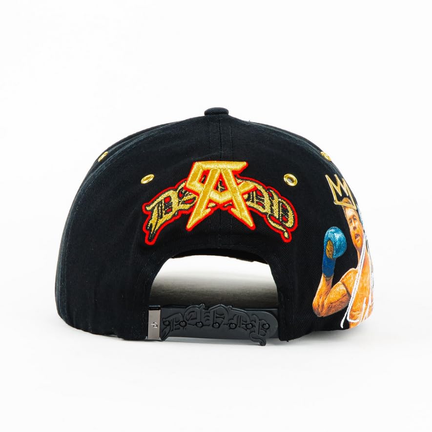 Genérico Gorra Premium World Champion Boxing WBC x Canelo Álvarez, Negro, Ajustable, Bordado Multicolor - imagen 4