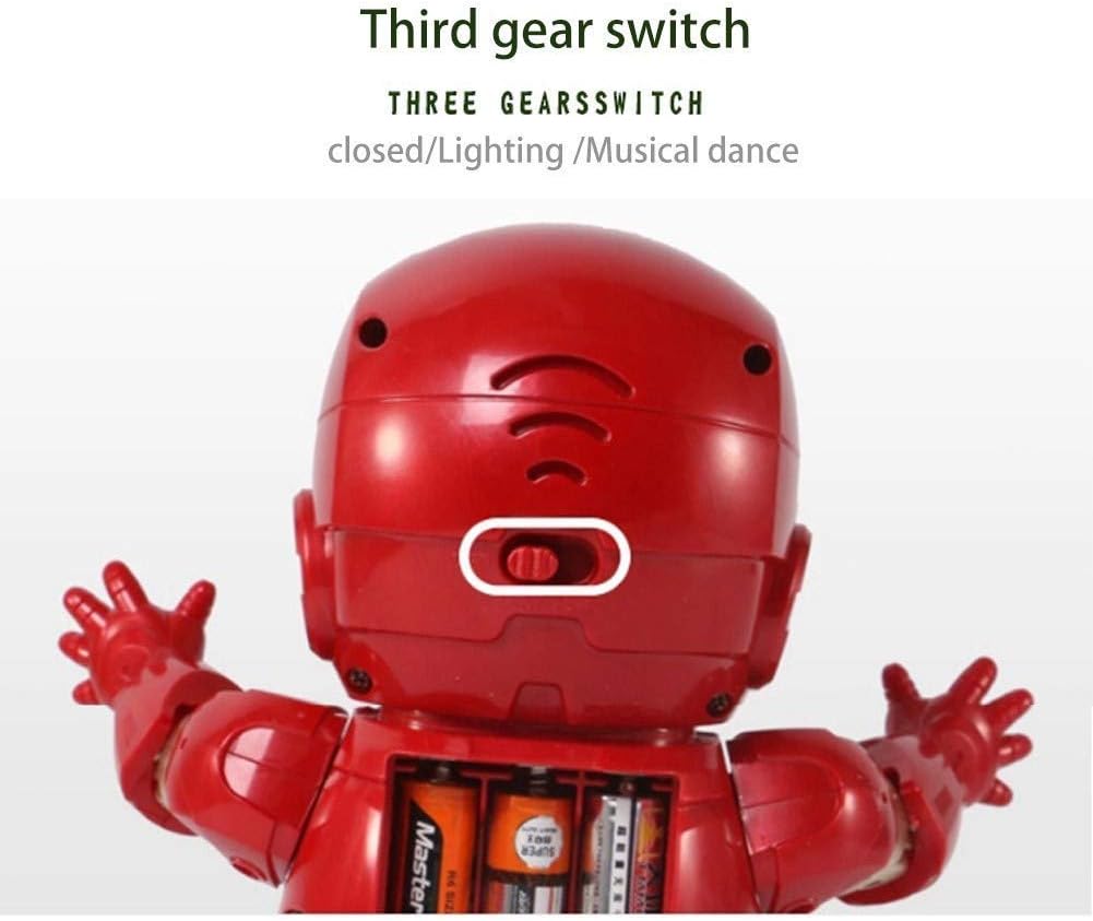 ZSKJ Dancing Iron Man Dance Hero Toys Robot de Baile con música Ligera Bailando para Boy Girls Kids Niños Regalo (Iron Man)