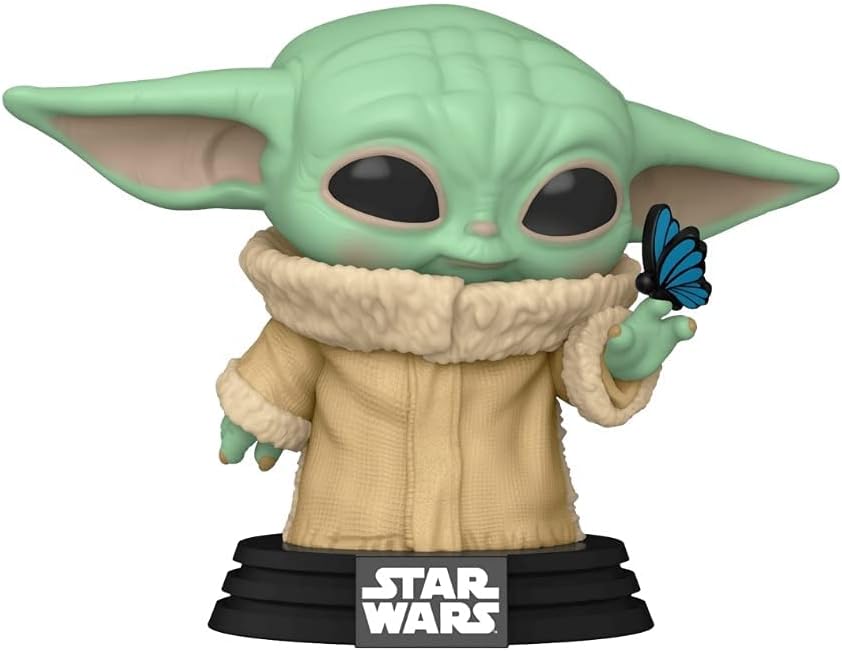 Pop Funko Star Wars The Mandalorian The Child Grogu con Mariposa 468 Exclusivo Bobblehead