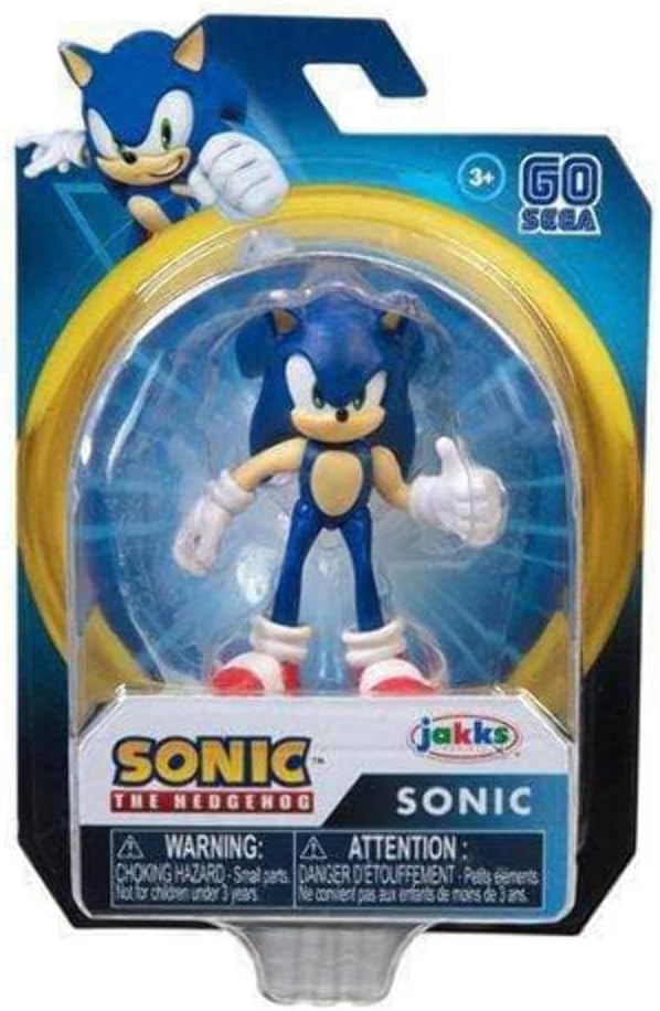 Sonic The Hedgehog Figura de acción de 2,5 Pulgadas de Amy, Juguete Coleccionable Rosa
