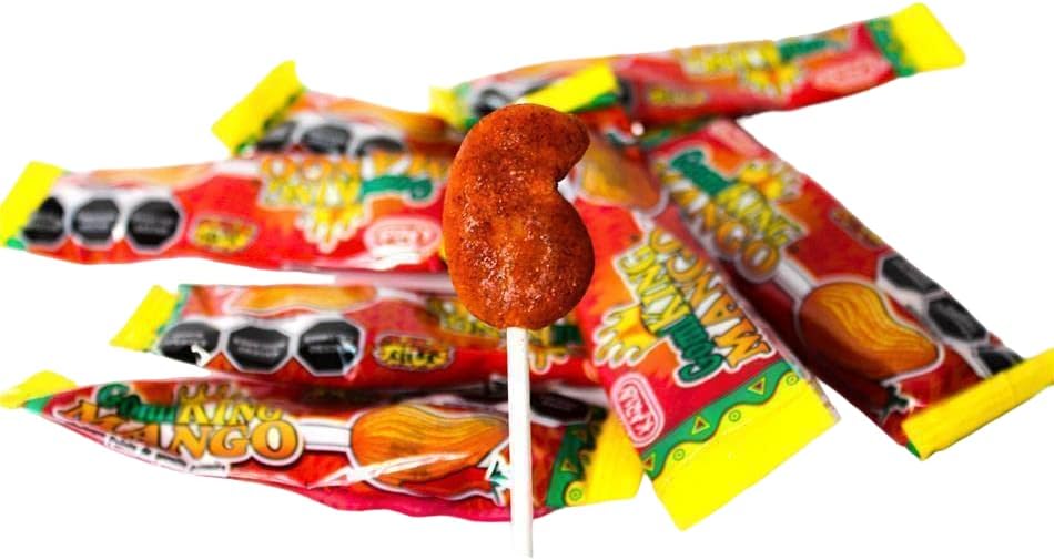 Paletas de gomita enchilada sabor mango (GomiKing Mango 47 Pz) (Mango)