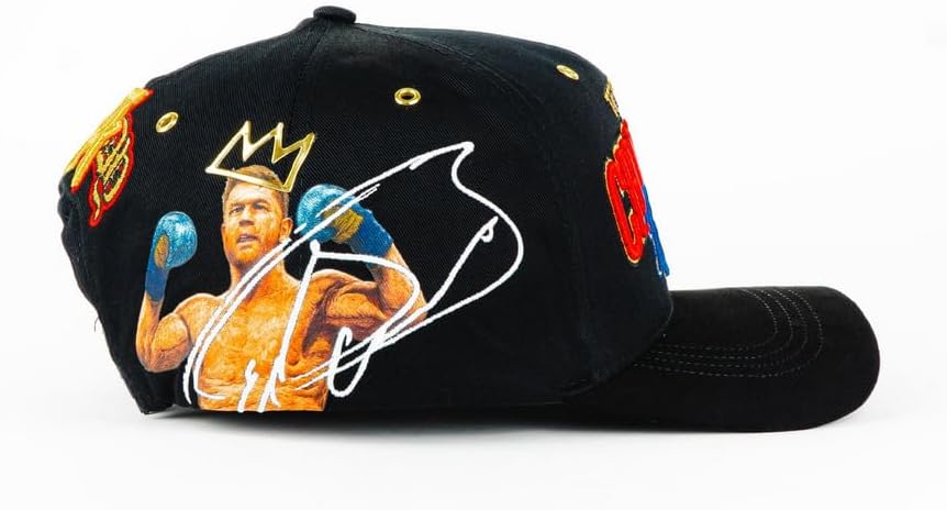 Genérico Gorra Premium World Champion Boxing WBC x Canelo Álvarez, Negro, Ajustable, Bordado Multicolor