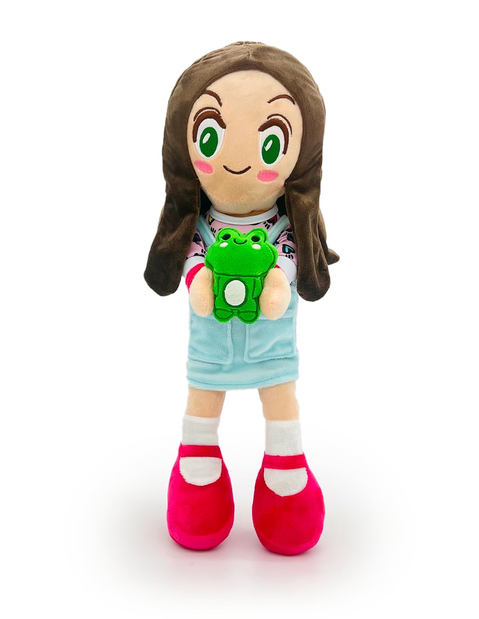 Ult Premium Peluche Lara con Rana Rhenne Scrunchie de Lara Lara Muñeca Acompañante de Aventuras Materiales Suaves Campos Verd
