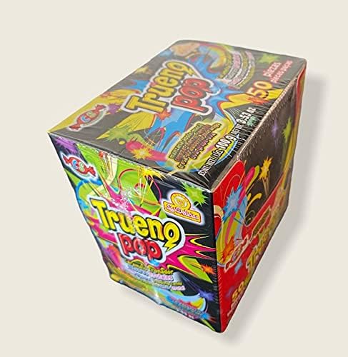 Trueno Pop Caramelo Tranador 2 Cajas con 50 Piezas 100 Gr Cada