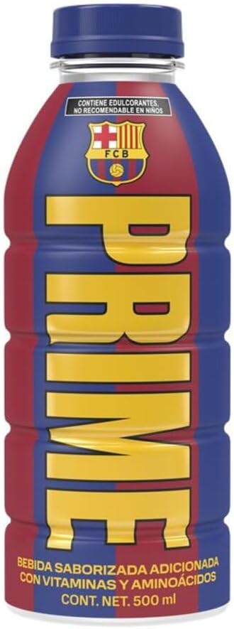 PRIME, PRIME BARCELONA, BEBIDA HIDRATANTE 500ML, CAJA CON 12 PIEZAS DE 500ML, 12X500ML