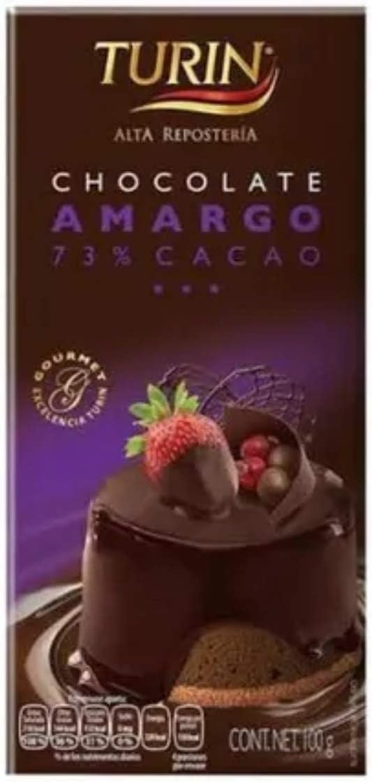 Barra Chocolate Turin Amargo 70% Cacao 100grs