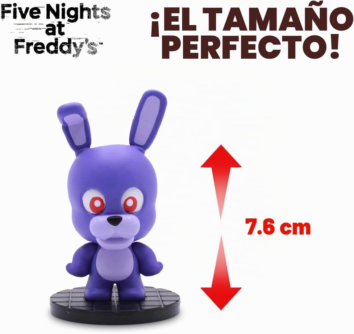 Five Nights at Freddy’s Constructables – Figuras Coleccionables Construibles – Mini Figura Oficial de FNAF en Cápsula Sorpresa | Freddy, Bonnie, Chica, Foxy y Más – Juguete de 7.6 cm para Fans y Niños