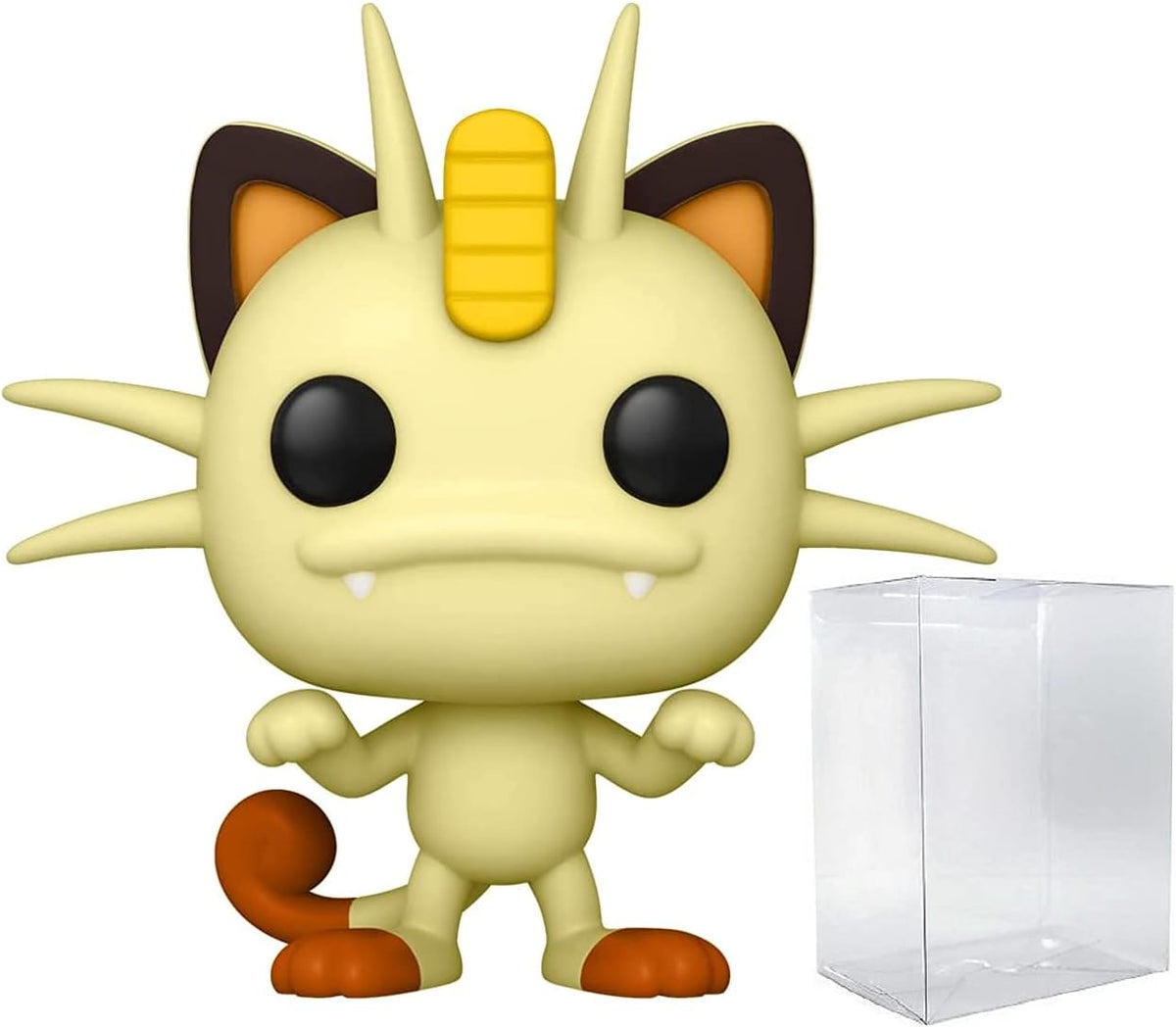 POP Meowth Funko Pop Vinyl Figure (Bundled with Compatible Pop Box Protector Case), Multicolor, 3.75 inches