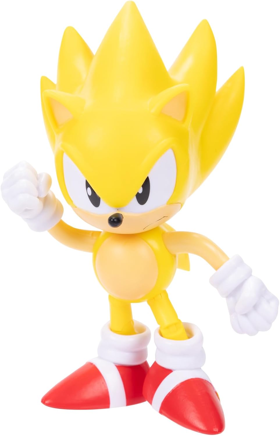 Sonic The Hedgehog JAKKS Pacific - Sega Figura Classic Super Sonic de 4″ con Accesorio Red Spring – Figura Articulada Oficial para Fans y Niños 3+ Años