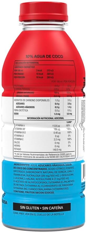 Prime Sabor Icepop, Bebida Hidratante 500ML, Caja con 12 Piezas de 12X500ML