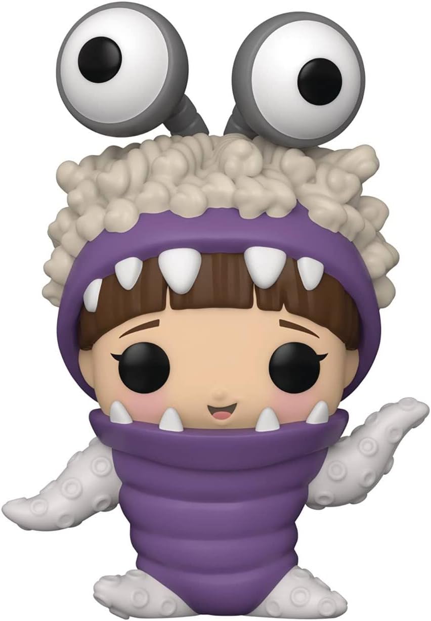 Funko POP Disney Pixar: Monsters Inc. 20º - Figura de vinilo de Boo con capucha (se incluye funda protectora compatible)