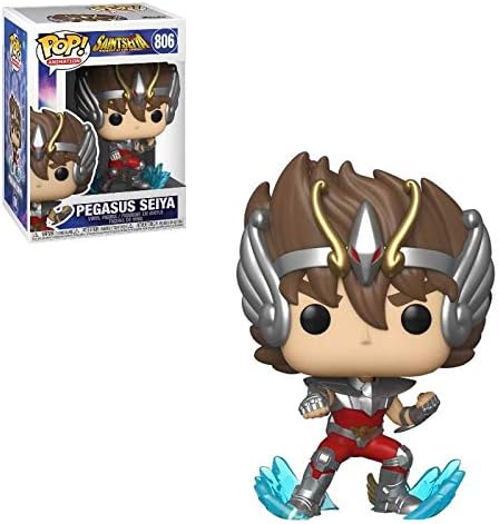 Funko Pop! Anime: Seiya - Figura de vinilo Pegasus Seiya (incluido con funda protectora Pop Box)