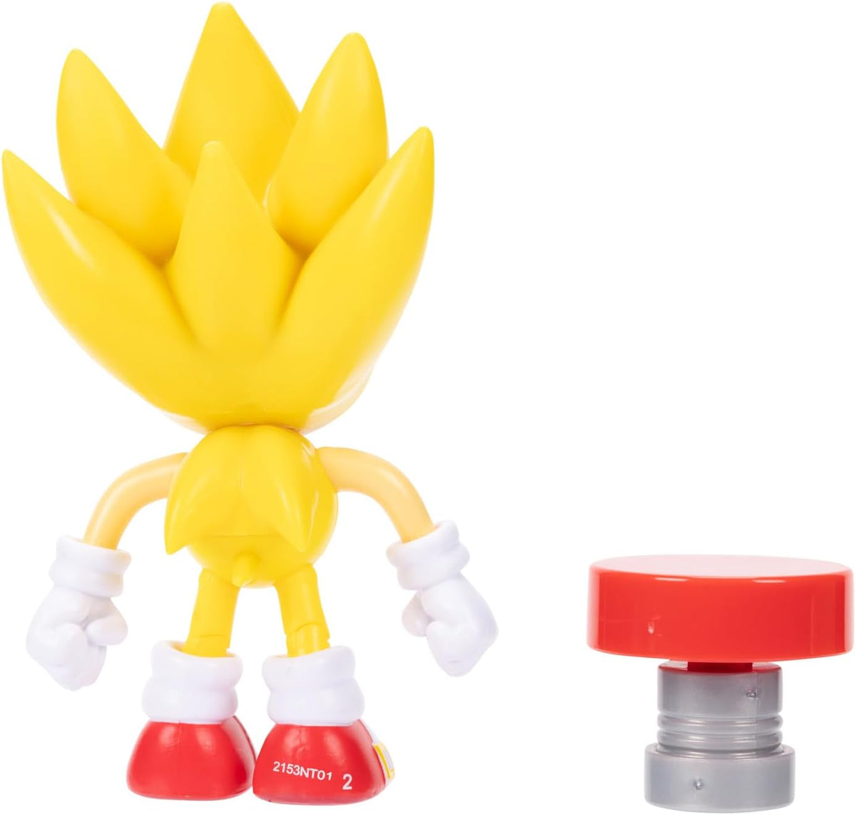 Sonic The Hedgehog JAKKS Pacific - Sega Figura Classic Super Sonic de 4″ con Accesorio Red Spring – Figura Articulada Oficial para Fans y Niños 3+ Años