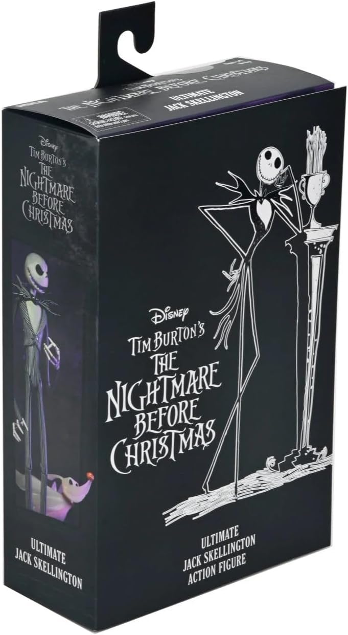 Disney Tim Burton's The Nightmare Before Christmas - Figura de acción de escala Ultimate Jack Skellington de 7 pulgadas