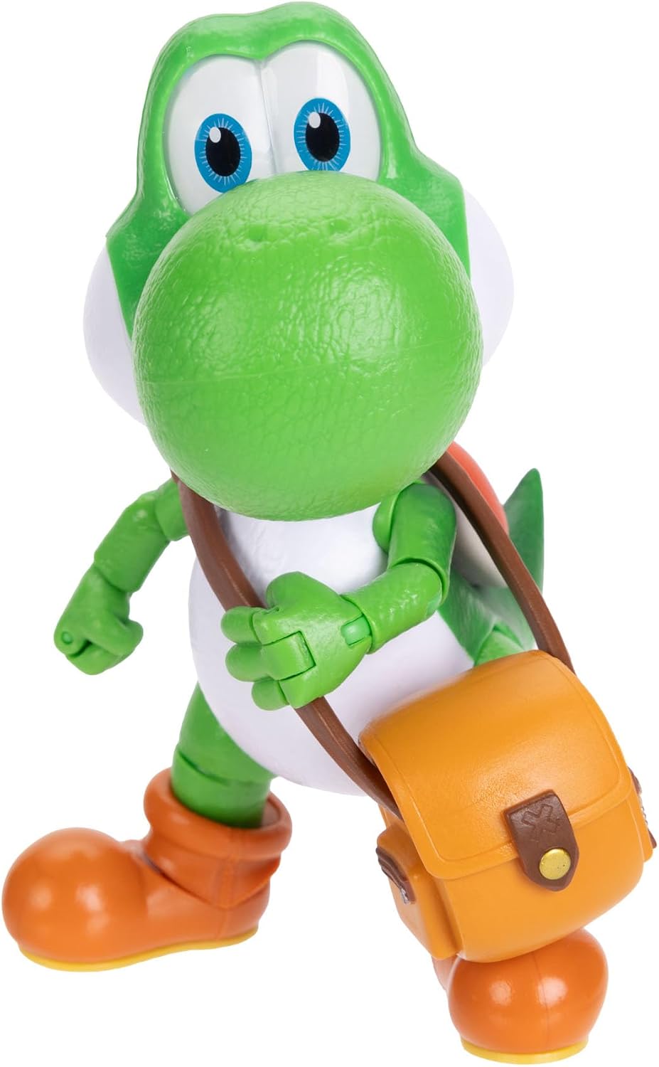 Jakks Pacific Super Mario Galaxy Movie Figura Yoshi 5 Pulgadas con Sombrero, Lentes y Bolsa, 20 Puntos de Articulación, Coleccionable, +3 Años